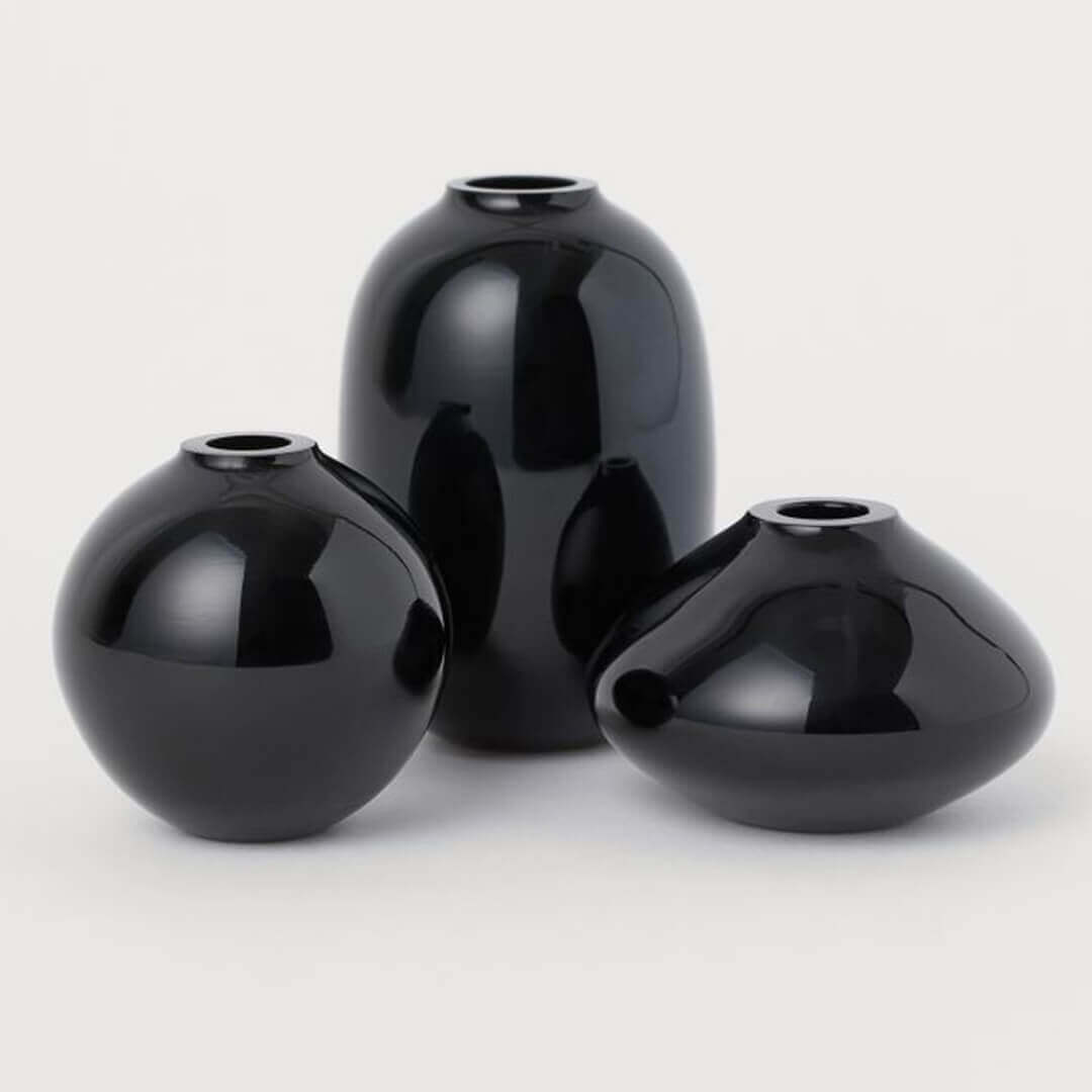 Clear Glass Vase - Image 2